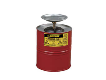 PLUNGER CAN RED GALVANIZED 4L